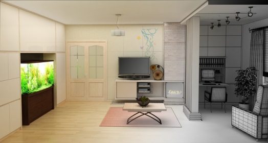 دانلود اتاق نشیمن با نمای چشم انداز ، معماری داخلی 3D_001