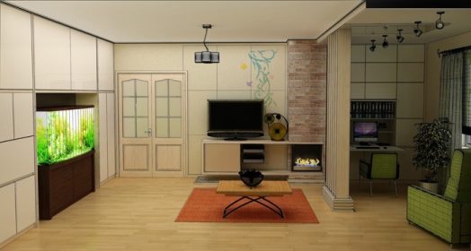 دانلود اتاق نشیمن با نمای چشم انداز ، معماری داخلی 3D_003