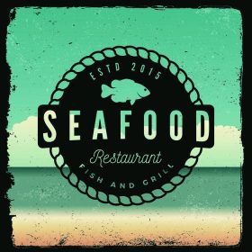 دانلود علامت پرنعمت رستوران غذاهای دریایی. الگوی logotype_002