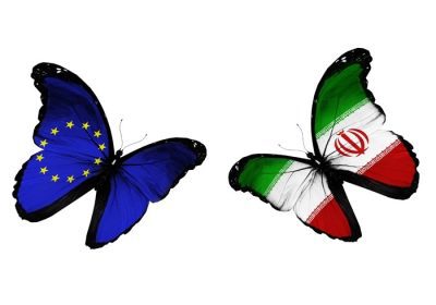 دانلود مفهوم – دو پروانه با اتحادیه اروپا و اندونزی پرواز پرچم ایران