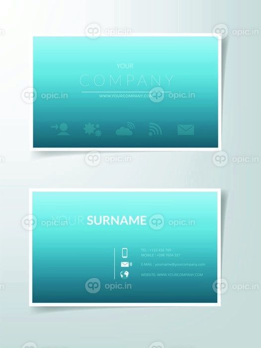 دانلود کارت کسب و کار قالب قالب بردار پس زمینه آبی با فضا برای متن و طراحی آثار هنری
