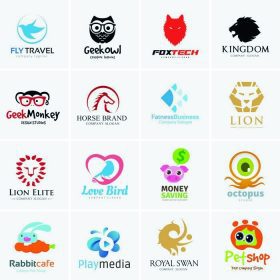 دانلود مجموعه لوگو حیوانات، لوگوی پرنده، لوگوی Eagle، لوگوی لوگو، آرم روباه، آرم شیر، آرم میمون، هلو