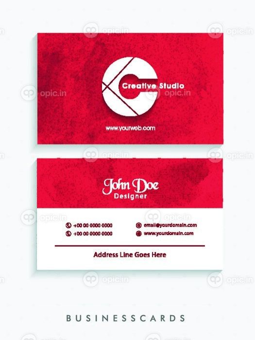 دانلود کارت کسب و کار خلاق افقی، کارت نام و یا کارت بازدید کارت با ارائه جلو و عقب