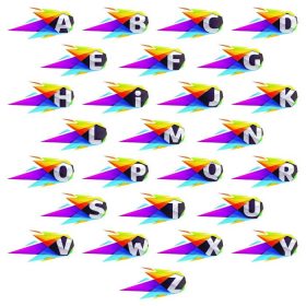 دانلود حروف الفبا با دنباله دار چند ضلعی. نامه نامه C با دنباله دار چند ضلعی. چکیده کمپلیمر رنگی چند رنگی Templat