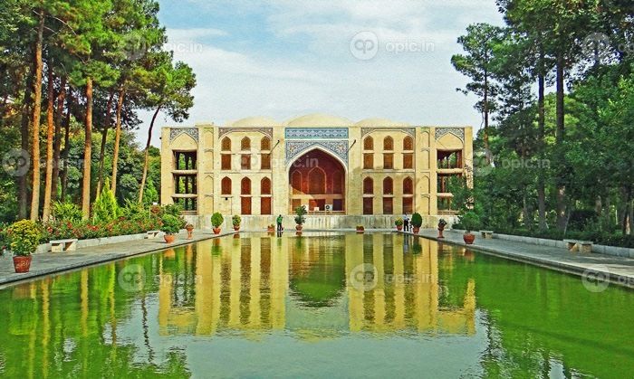 دانلود نقاشی رنگ آمیزی نقاشی زیبا با قدمت کاخ چته Sotoun در اصفهان، ایران بافت با ماسه سنگ