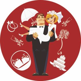 دانلود عناصر لوازم جانبی عروسی ، عروس و داماد