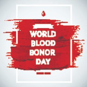 دانلود پوستر اهدا کننده اطلاعات انگیزه دهنده اهداکننده خون ، روز خلاق است. اهدای خون. پرچم روز جهانی اهدا کنندگان خون. سکته مغزی قرمز