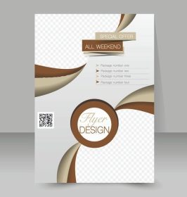 دانلود قالب بروشور بروشور تجارت. پوستر A4 قابل ویرایش برای طراحی ، آموزش ، ارائه ، وب سایت ، جلد مجله. رنگ قهوه ای_001