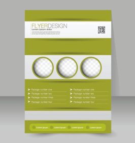 دانلود قالب بروشور بروشور تجارت. پوستر A4 قابل ویرایش برای طراحی ، آموزش ، ارائه ، وب سایت ، جلد مجله. رنگ سبز_001