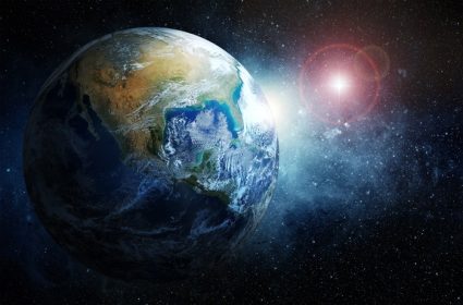 دانلود زمین و ستارگان عناصر این تصویر که توسط ناسا تهیه شده است