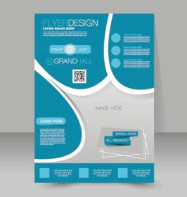 دانلود الگوی بروشور بروشور تجارت. پوستر A4 قابل ویرایش برای طراحی ، آموزش ، ارائه ، وب سایت ، جلد مجله. رنگ آبی_005