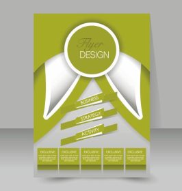 دانلود الگوی بروشور بروشور تجارت. پوستر A4 قابل ویرایش برای طراحی ، آموزش ، ارائه ، وب سایت ، جلد مجله. رنگ سبز_003
