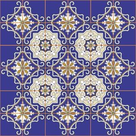 دانلود الگوی تکه های بدون درز زیبا از کاشی های تزئینی رنگارنگ مراکش ، زیور آلات. برای تصویر زمینه ، الگوی پر کردن ، پس زمینه صفحه وب ، surfac_004 قابل استفاده است