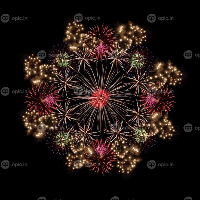 دانلود جشن آتش بازی در شب در سیاه و سفید Background_003