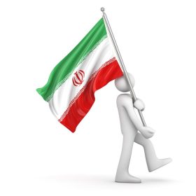 دانلود پرچم ایران ، این یک رایانه است و یک تصویر رندر سه بعدی تولید شده است
