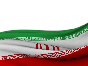 دانلود پرچم ایران با الگوی موج دریا بر روی زمینه سفید