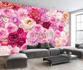 دانلود کاغذ دیواری زیبا گل رز قرمز پس زمینه تم گل