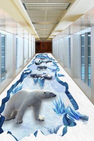 دانلود طرح کفپوش یخچال مدرن مینیمالیستی  یخبندان قرن برفی کوه رنگ سه بعدی زمینه نقاشی طبقه backgroun