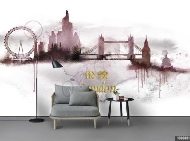 دانلود طرح کاغذ دیواری دنیای جدید خلاق مدرن جهان پس زمینه لندن شهر داغ