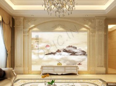 دانلود طرح کاغذ دیواری سنگ مرمر با سبک جدید چینی alpine marble wall_001