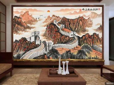 دانلود طرح کاغذ دیواری دست سبک چینی نقاشی چینی jiangshan بسیاری از تصاویر پس زمینه تلویزیون دیواری جیائو بزرگ