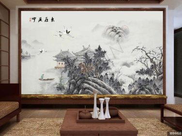 دانلود طرح کاغذ دیواری سبک چینی ، جوهر ، چشم انداز ، نقاشی ، نقاشی چینی ، پس زمینه موسیقی