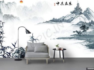 دانلود طرح کاغذ دیواری دیواری پس زمینه نقاشی چینی به سبک چینی