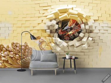 دانلود طرح کاغذ دیواری مدرن 3D دیوار زمینه زیبا