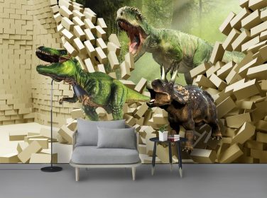 دانلود دیوار پس زمینه جهان دایناسور 3D