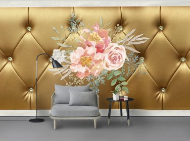 دانلود گل چینی 3 بعدی به سبک چینی ، دیوار تزئینی غنی را باز کرد