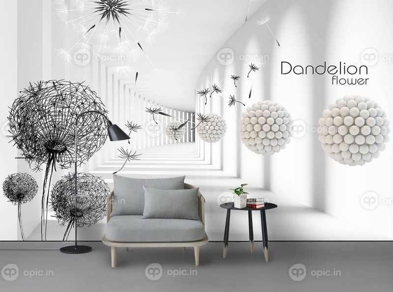 دانلود 3D پس زمینه قاصدک مدرن قاصدک مدرن