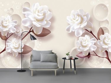دانلود دیوار پس زمینه گل های مینیمالیستی مدرن