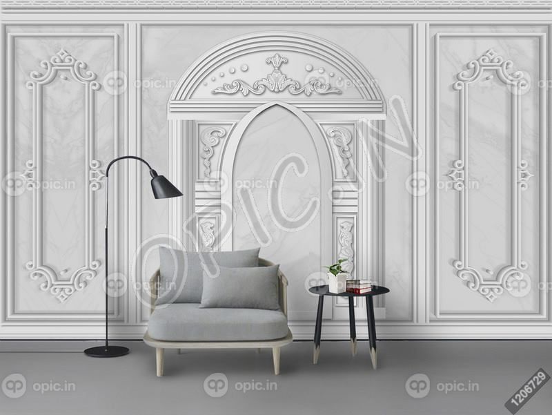 دانلود طرح کاغذ دیواری دیوار گچ الگوی مینیمالیستی 3d اروپا مدرن