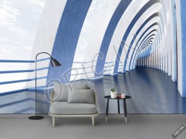 دانلود طرح کاغذ دیواری مدرن مینیمالیستی آبی سفید و سفید 3D فضای داخلی تلویزیون دیوار پس زمینه