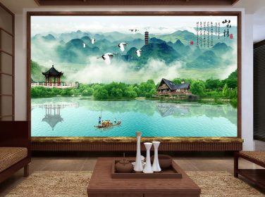 دانلود دیوار پس زمینه مناظر نقاشی چینی