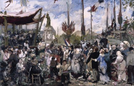 نقاشی کلاسیک 14 juillet 1880، افتتاحیه بنای یادبود در جمهوری 1881