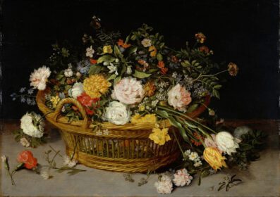 نقاشی کلاسیک A Basket of Flowers 1620s