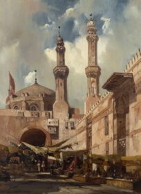 نقاشی کلاسیک بازار قاهره 1839