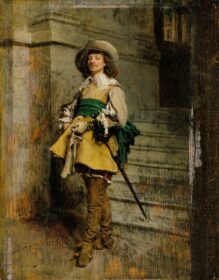 نقاشی کلاسیک A Cavalier; زمان لویی سیزدهم 1861