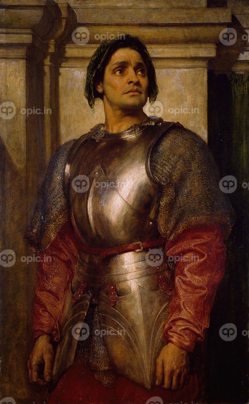 نقاشی کلاسیک A Condottiere 1871 72