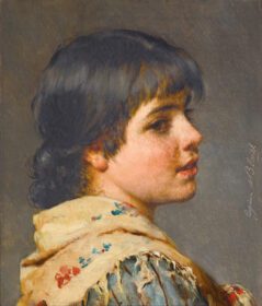 نقاشی کلاسیک یک دختر ونیزی