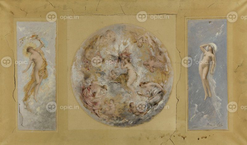 نقاشی کلاسیک Amour et Psyché – Le jour et la nuit 1886