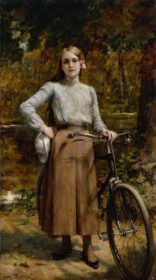 نقاشی کلاسیک Bicyclette au Vésinet 1903
