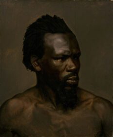 نقاشی کلاسیک پرتره نیم تنه یک مرد سیاه پوست 1835 1853