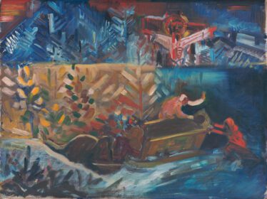 نقاشی کلاسیک حمل بیمار 1940 1944