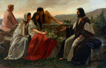 نقاشی کلاسیک مسیح و زنان 1885