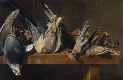 نقاشی کلاسیک پرندگان مرده