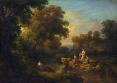 نقاشی کلاسیک دایانا و پوره هایش 1853