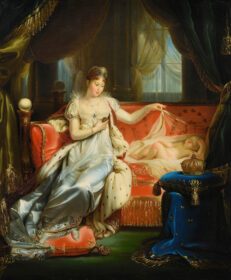 نقاشی کلاسیک امپراطور ماری لوئیز در حال تماشای Roi de Rome