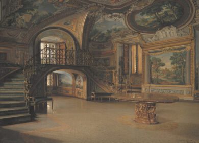 نقاشی کلاسیک En sal i Palazzo Borghese 1886